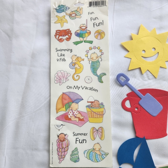 Scrapbook Stickers & diecuts summer picnic theme - Picture 8 of 11